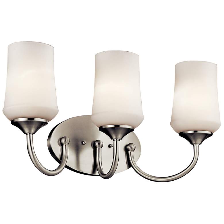 Image 2 Kichler Aubrey Brushed Nickel Bath 3Lt LED