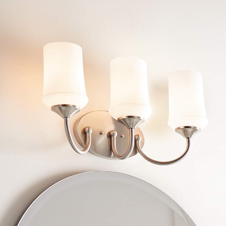 Image 1 Kichler Aubrey Brushed Nickel Bath 3Lt LED