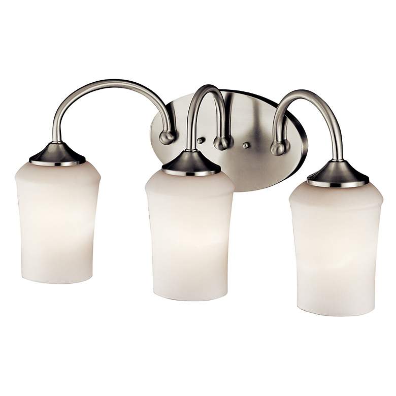 Image 3 Kichler Aubrey Brushed Nickel Bath 3Lt LED more views