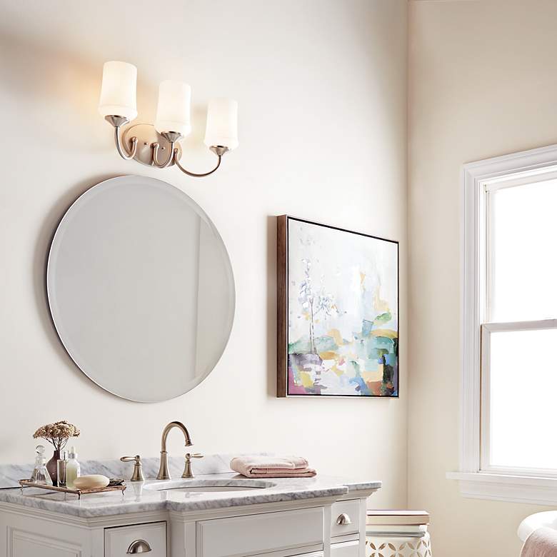 Image 5 Kichler Aubrey Brushed Nickel Bath 3Lt LED more views