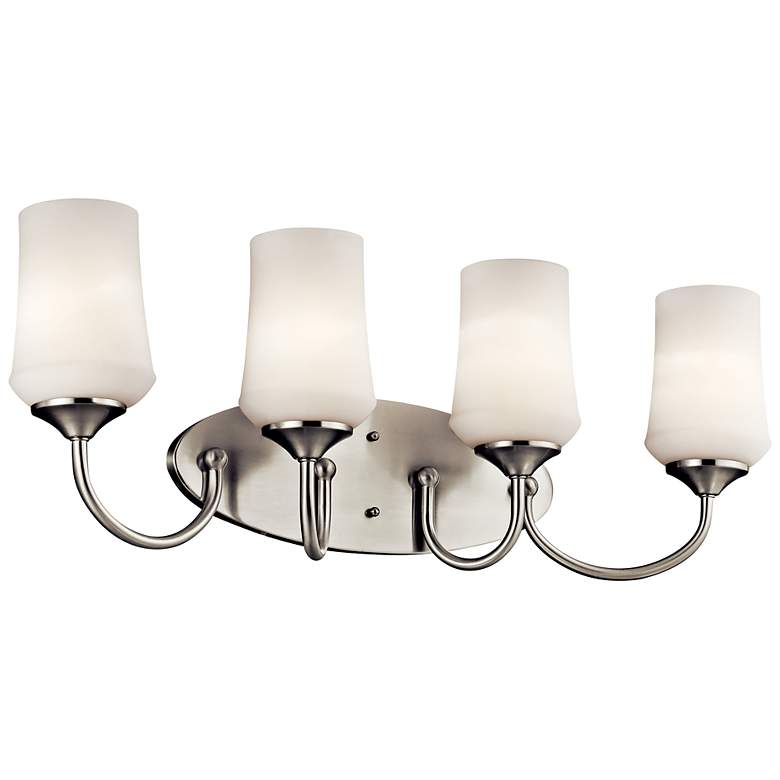 Image 1 Kichler Aubrey Brushed Nickel Bath 4Lt LED