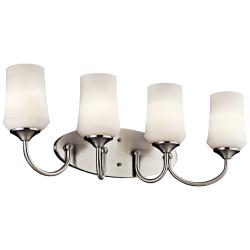 Kichler Aubrey Brushed Nickel Bath 4Lt LED