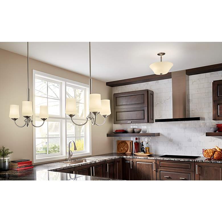 Image 2 Kichler Aubrey Brushed Nickel Chandelier 3Lt more views