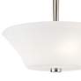 2_Kichler Aubrey Brushed Nickel Semi Flush 3Lt more views
