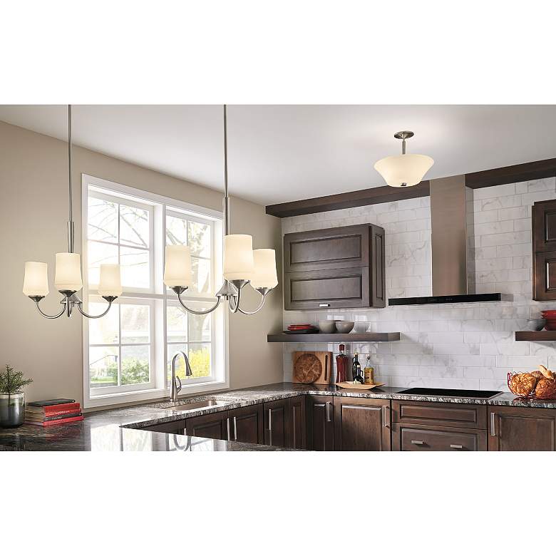Image 3 Kichler Aubrey Brushed Nickel Semi Flush 3Lt more views