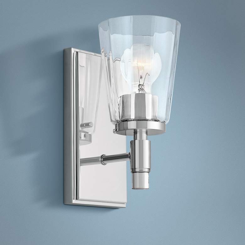 Image 1 Kichler Audrea 10" High Chrome Wall Sconce