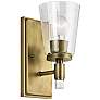 Kichler Audrea 10" High Natural Brass Wall Sconce