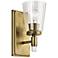 Kichler Audrea 10" High Natural Brass Wall Sconce