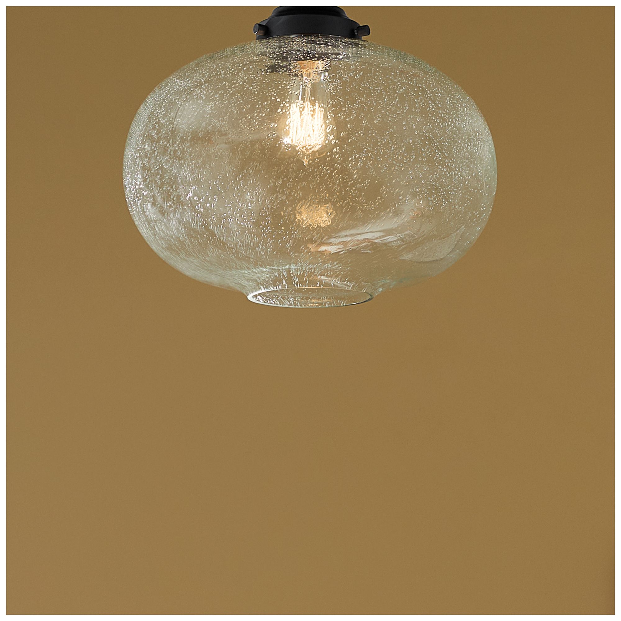 Image 2 Kichler Avery 14 1/2" Black Globe Ceiling Light more views