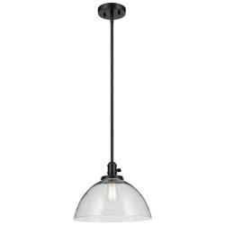 Kichler Avery 14" Wide Black Dome Pendant Light