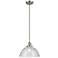Kichler Avery 14" Wide Brushed Nickel and Seeded Glass Dome Pendant