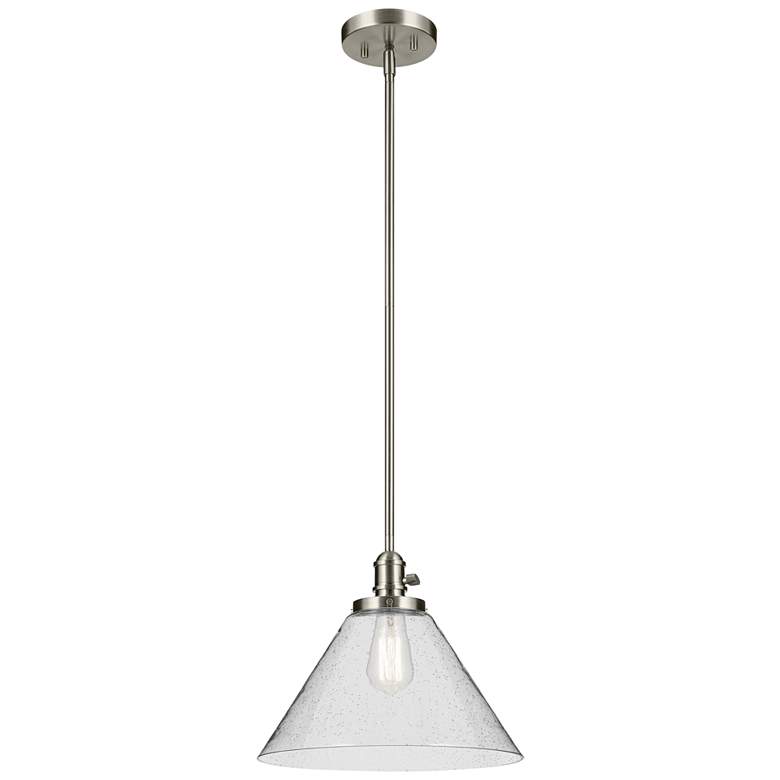 Image 1 Kichler Avery 14" Wide Brushed Nickel Cone Pendant Light
