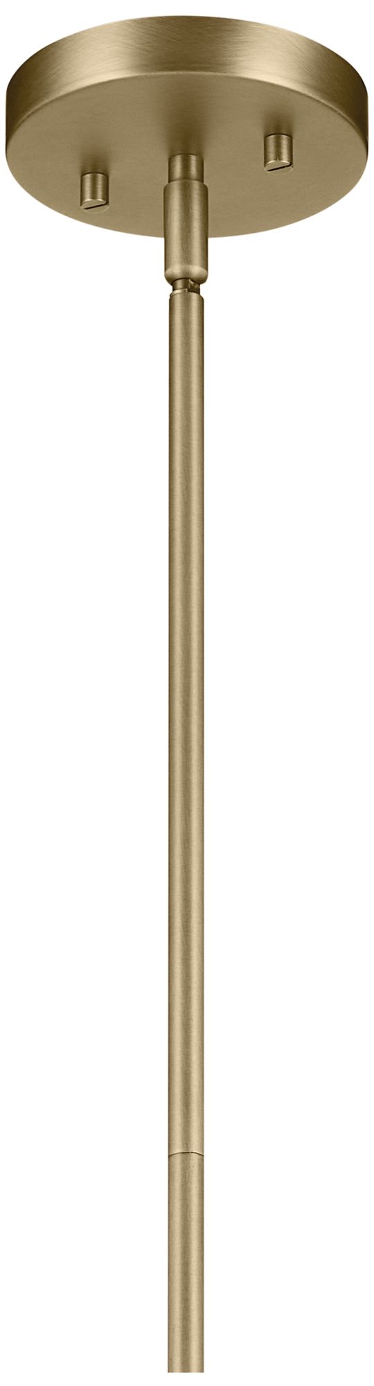 Image 4 Kichler Avery 14" Wide Natural Brass Cone Pendant Light more views
