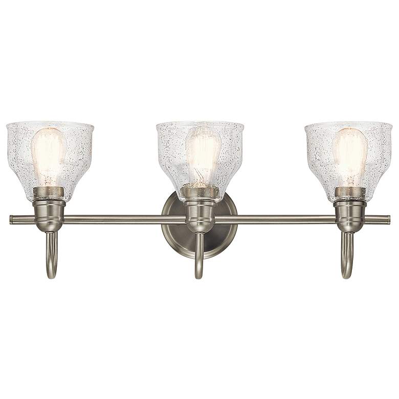 Image 3 Kichler Avery 24 inch Wide Brushed Nickel 3-Light Bath Light more views