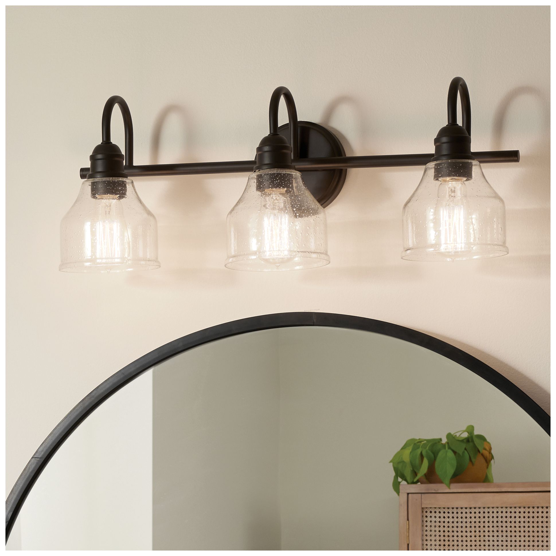 Image 5 Kichler Avery 24" Wide Olde Bronze 3-Light Bath Vanity Light more views