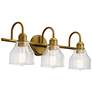 1_Kichler Avery 24"W Natural Brass 3-Light Vanity Bath Light