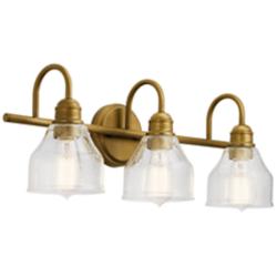 Kichler Avery 24"W Natural Brass 3-Light Vanity Bath Light