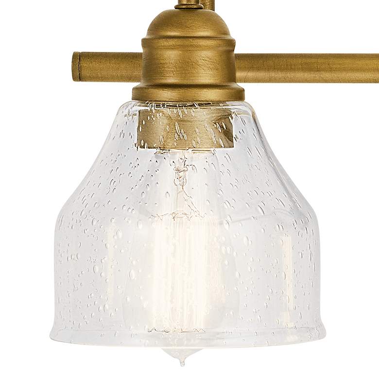 Image 3 Kichler Avery 24"W Natural Brass 3-Light Vanity Bath Light more views