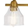 3_Kichler Avery 24"W Natural Brass 3-Light Vanity Bath Light more views