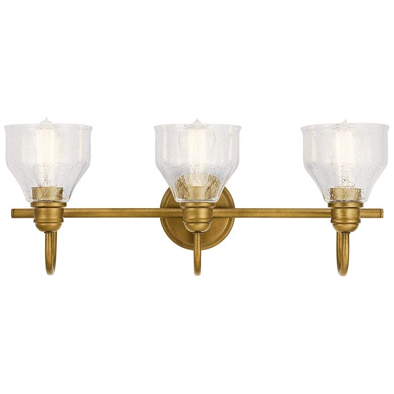 Image 4 Kichler Avery 24"W Natural Brass 3-Light Vanity Bath Light more views