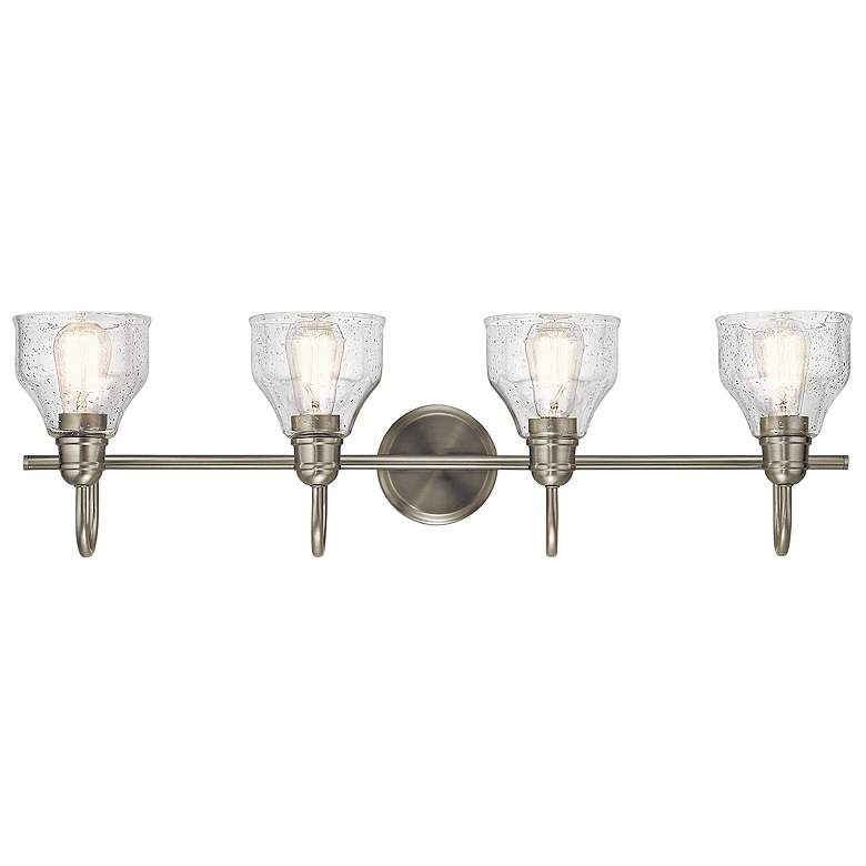 Image 3 Kichler Avery 33 1/4 inch Wide Brushed Nickel 4-Light Bath Light more views