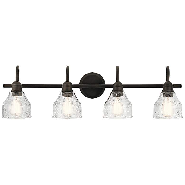 Image 2 Kichler Avery 33 1/4" Wide Olde Bronze 4-Light Bath Light