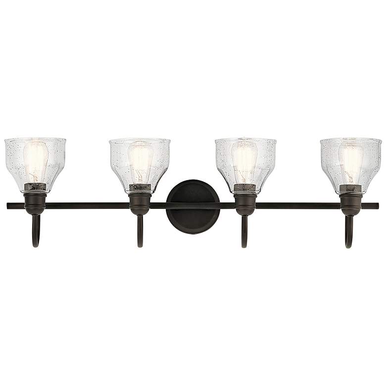 Image 3 Kichler Avery 33 1/4" Wide Olde Bronze 4-Light Bath Light more views