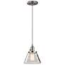 1_Kichler Avery 8" Wide Brushed Nickel Mini Pendant