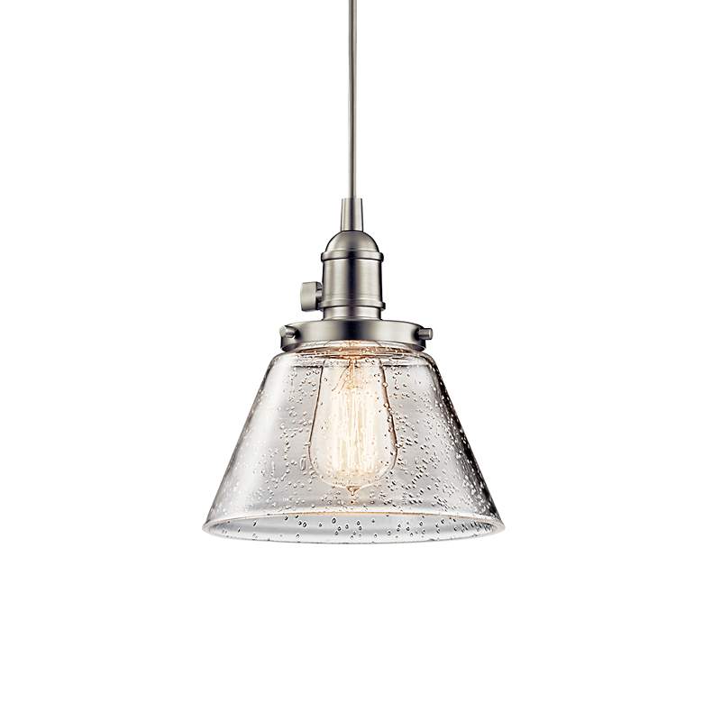 Image 2 Kichler Avery 8" Wide Brushed Nickel Mini Pendant more views