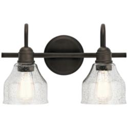 Kichler Avery 9 1/4&quot; High Olde Bronze 2-Light Wall Sconce