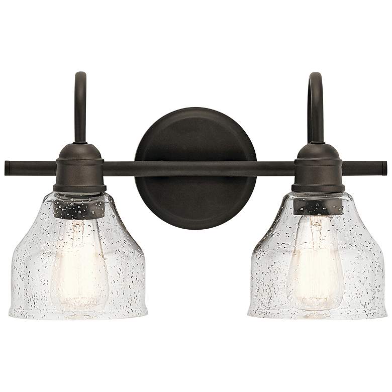 Image 1 Kichler Avery 9 1/4" High Olde Bronze 2-Light Wall Sconce