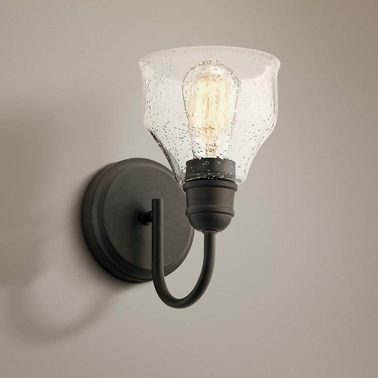 Image 1 Kichler Avery 9 1/4" High Olde Bronze Wall Sconce