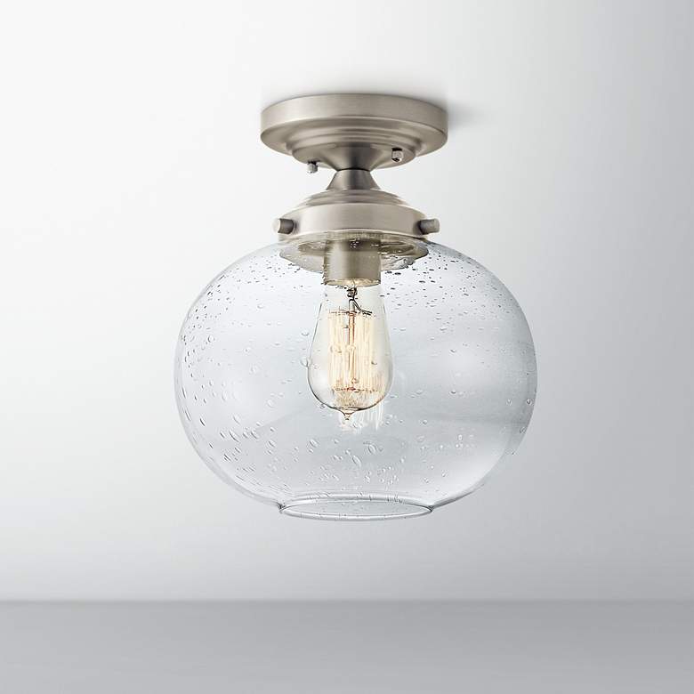 Image 1 Kichler Avery 9 3/4" Wide Brushed Nickel Ceiling Light