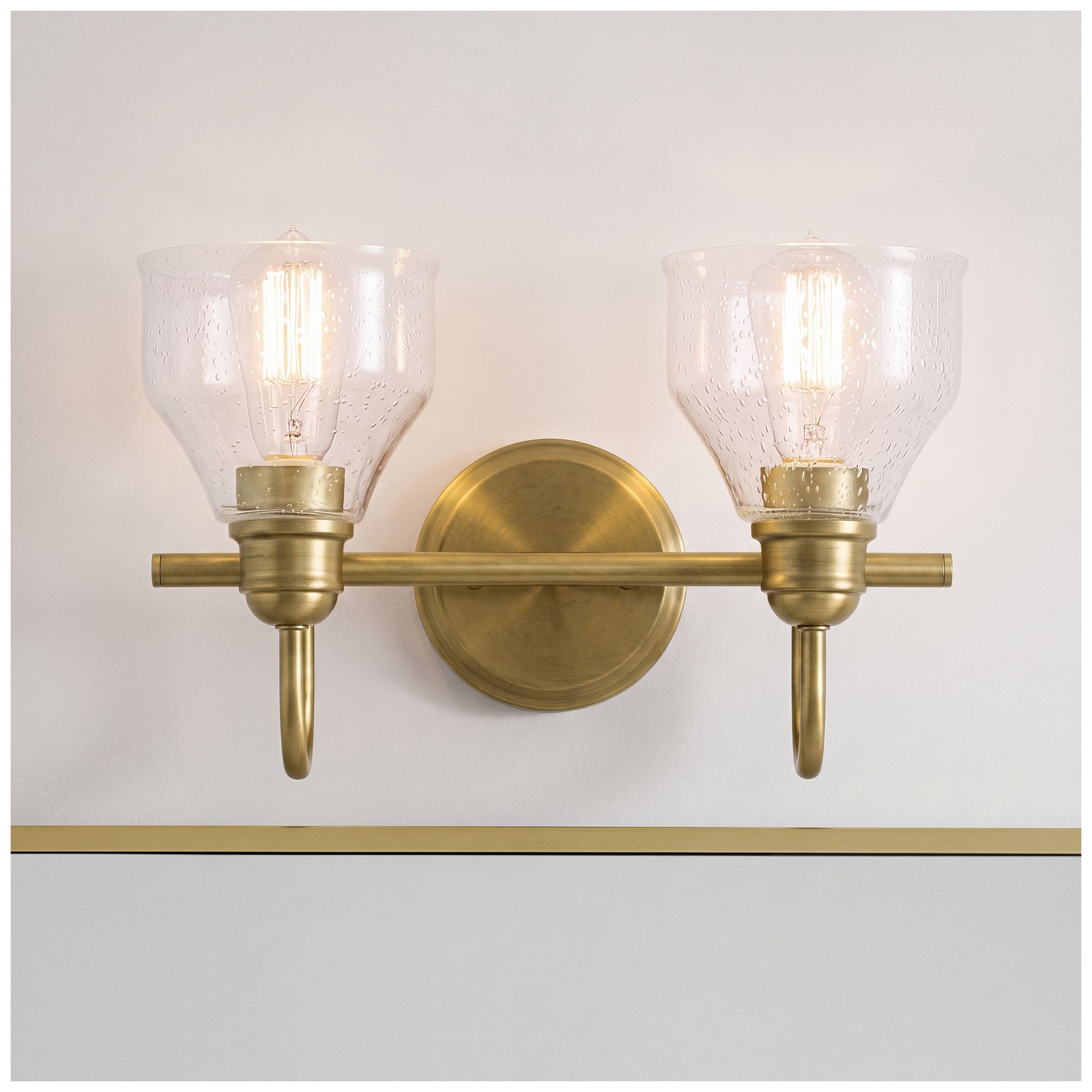 Image 6 Kichler Avery Natural Brass Bath 2Lt more views