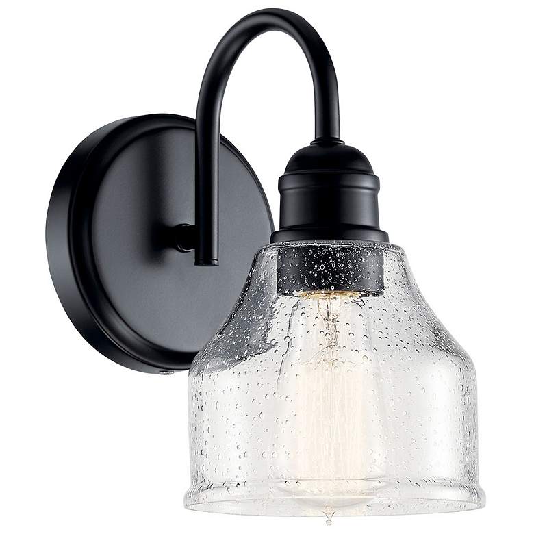 Image 1 Kichler Avery Wall Sconce 1Lt Black