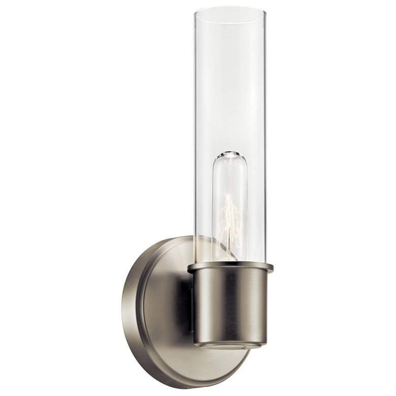 Image 1 Kichler Aviv 13" High Brushed Nickel Wall Sconce