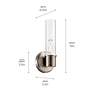 5_Kichler Aviv 13" High Brushed Nickel Wall Sconce more views