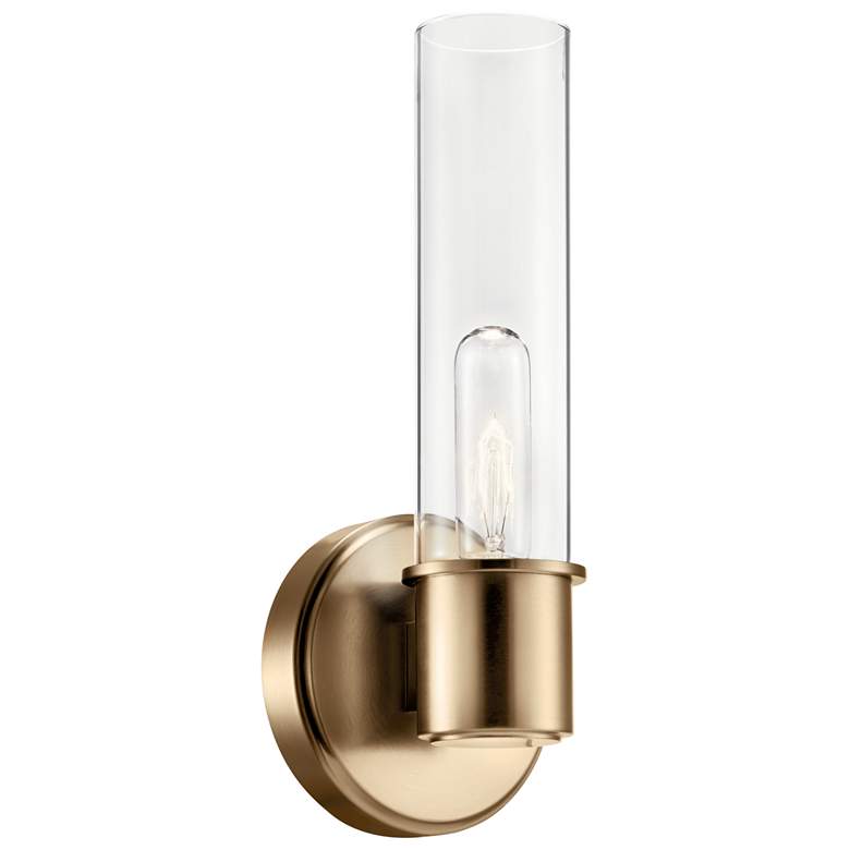 Image 1 Kichler Aviv 13" High Champagne Bronze Wall Sconce