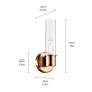 5_Kichler Aviv 13" High Champagne Bronze Wall Sconce more views