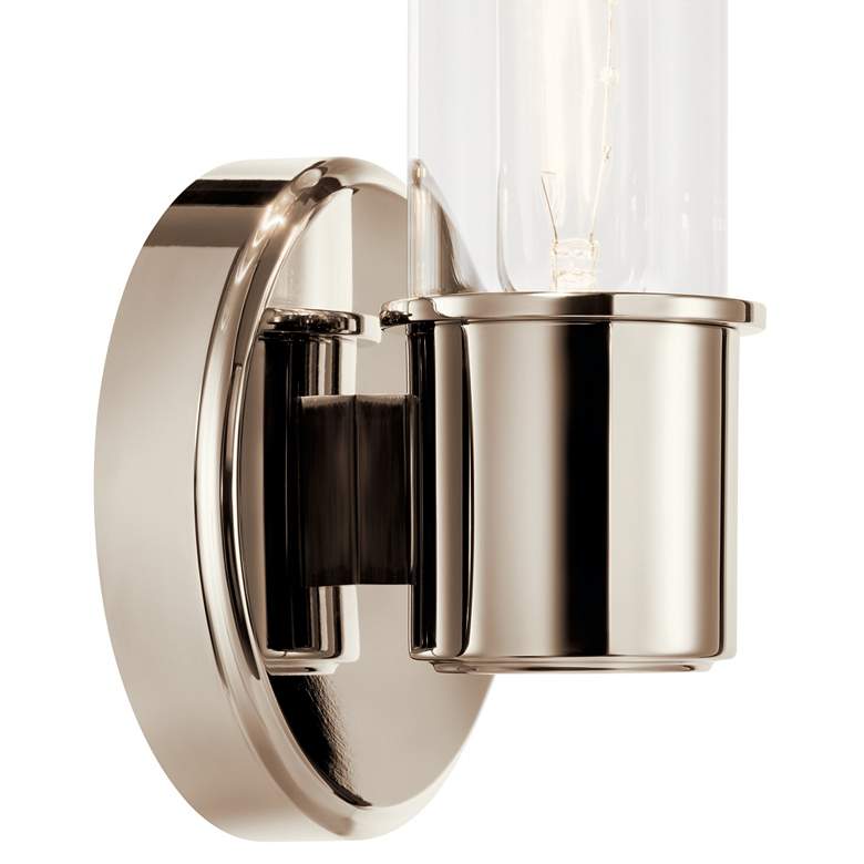Image 2 Kichler Aviv 13" High Polished Nickel Wall Sconce more views