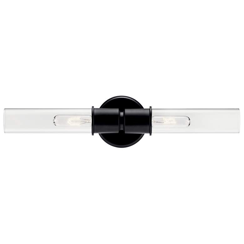 Image 2 Kichler Aviv 24" 2-Light Black Finish Wall Sconce more views