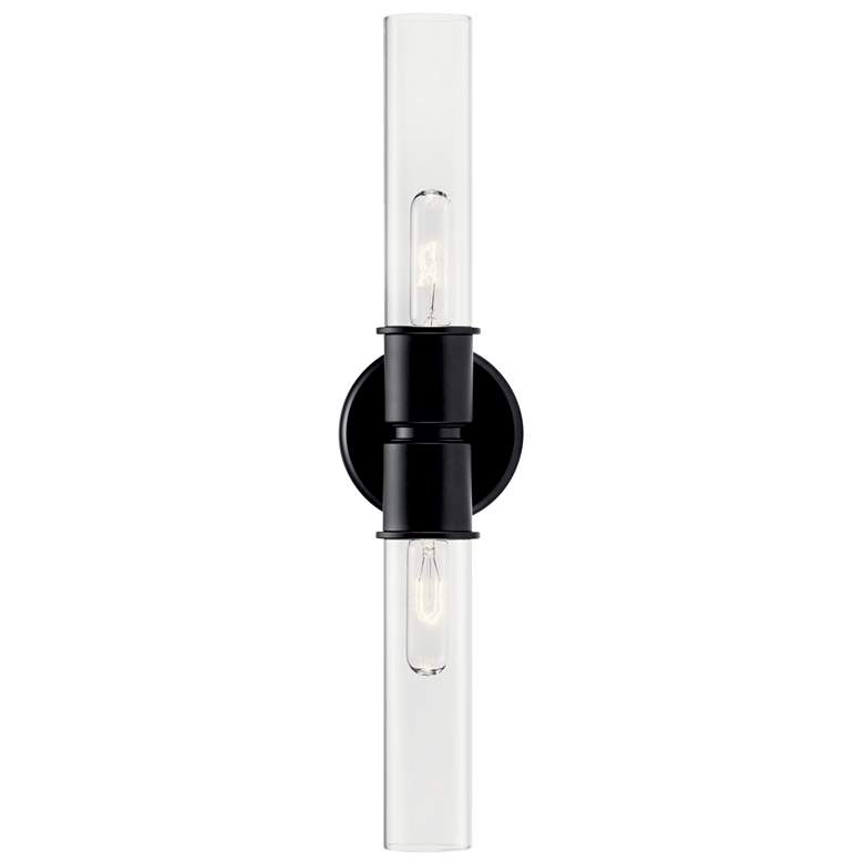 Image 4 Kichler Aviv 24" 2-Light Black Finish Wall Sconce more views