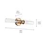 5_Kichler Aviv 24" High Champagne Bronze 2-Light Wall Sconce more views