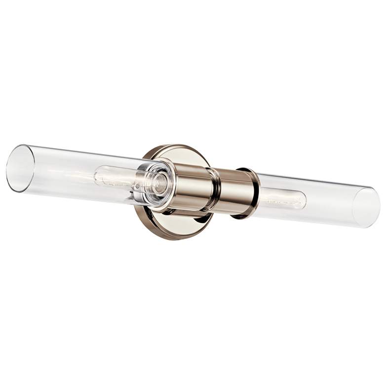 Image 1 Kichler Aviv 24" High Polished Nickel 2-Light Wall Sconce
