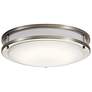 1_Kichler Avon 14 1/4" Wide Brushed Nickel LED Ceiling Light