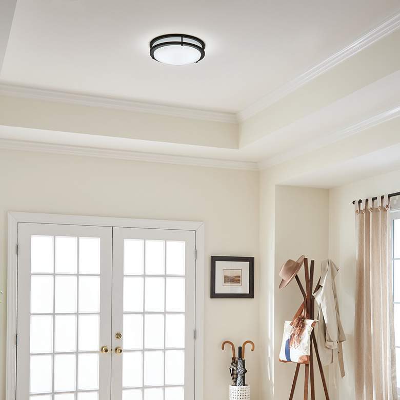 Image 5 Kichler Avon 14 1/4" Wide Olde Bronze Ceiling Light more views