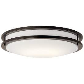 Image1 of Kichler Avon 17 3/4" Wide Olde Bronze Steel LED Ceiling Light