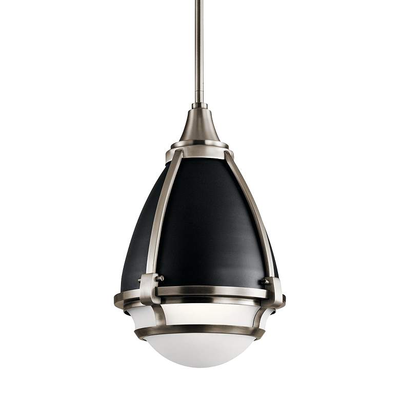 Image 1 Kichler Ayra 10" Wide Classic Pewter Mini Pendant