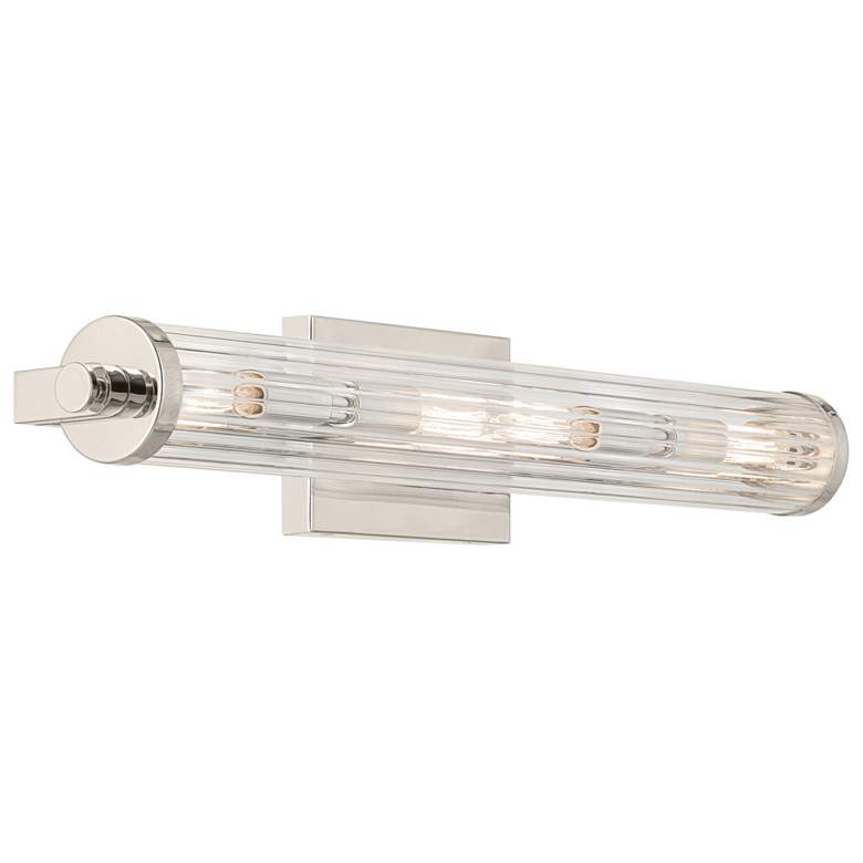 Image 1 Kichler Azores 25" Wide Polished Nickel Linear Bath Light