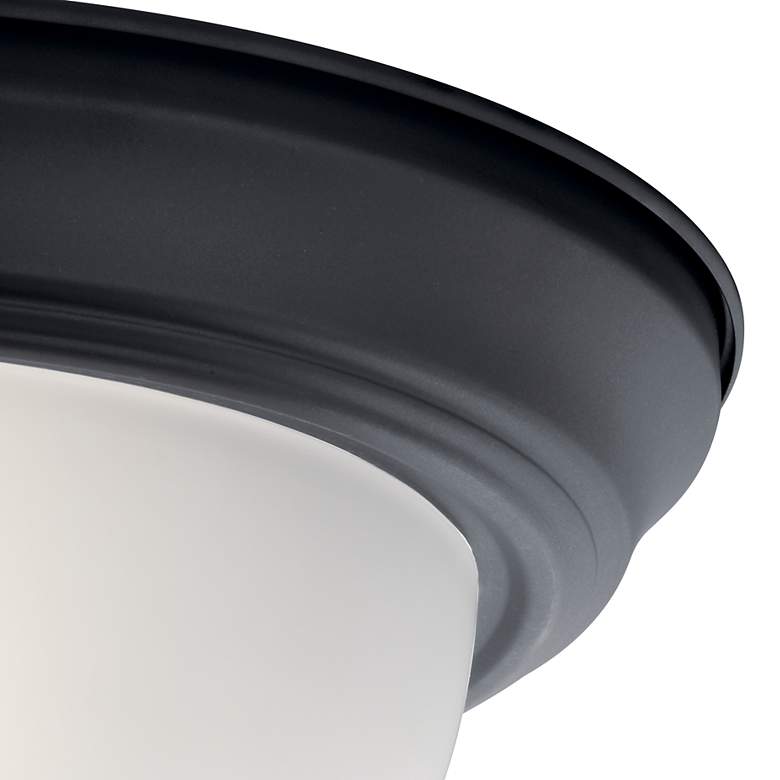 Image 4 Kichler Bakra 11 1/4" Wide Black Ceiling Light more views
